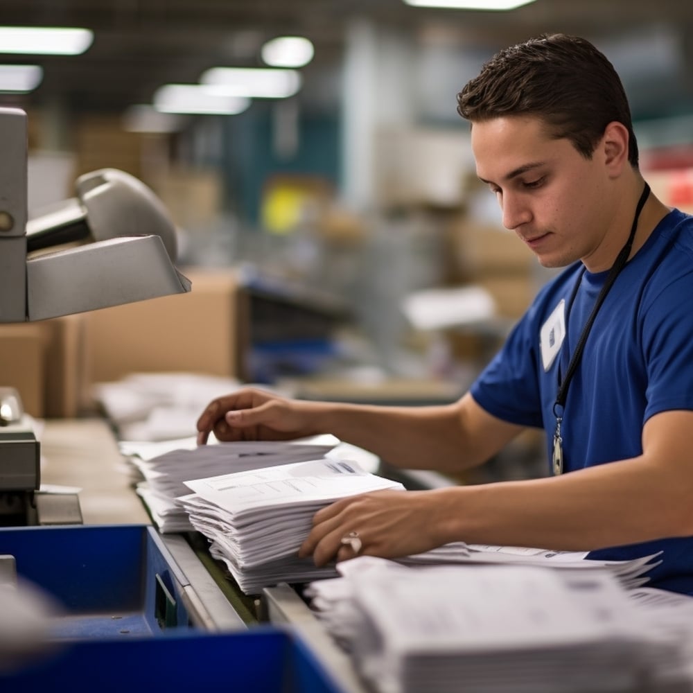 secure print and mail worker