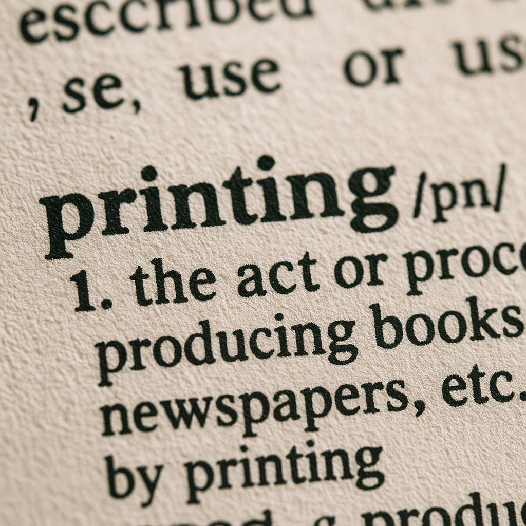 Glossary of Printing Terms